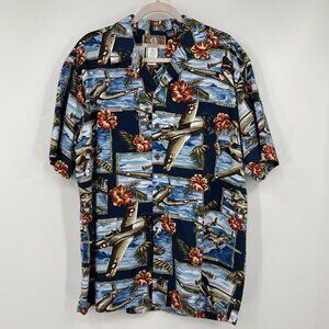 VTG Kalaheo Shirt Mens Large Hawaiian Pearl Harbor